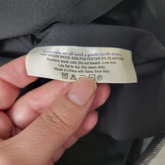 MM Lafleur Wool Blend Marilyn Cowl Neck Knee Length Sheath Dress 1X - Picture 6 of 11